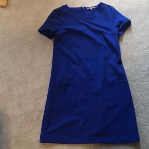 Royal blue shift dress